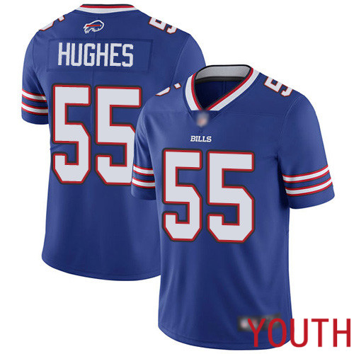 Youth Buffalo Bills #55 Jerry Hughes Royal Blue Team Color Vapor Untouchable Limited Player NFL Jersey